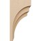 Ekena Millwork 12"W x 12"D x 24"H Wide Rockford Rough Cedar Woodgrain TimberThane Corbel, Primed Tan CORUR12X12X24ROCRCPR - alternate 6